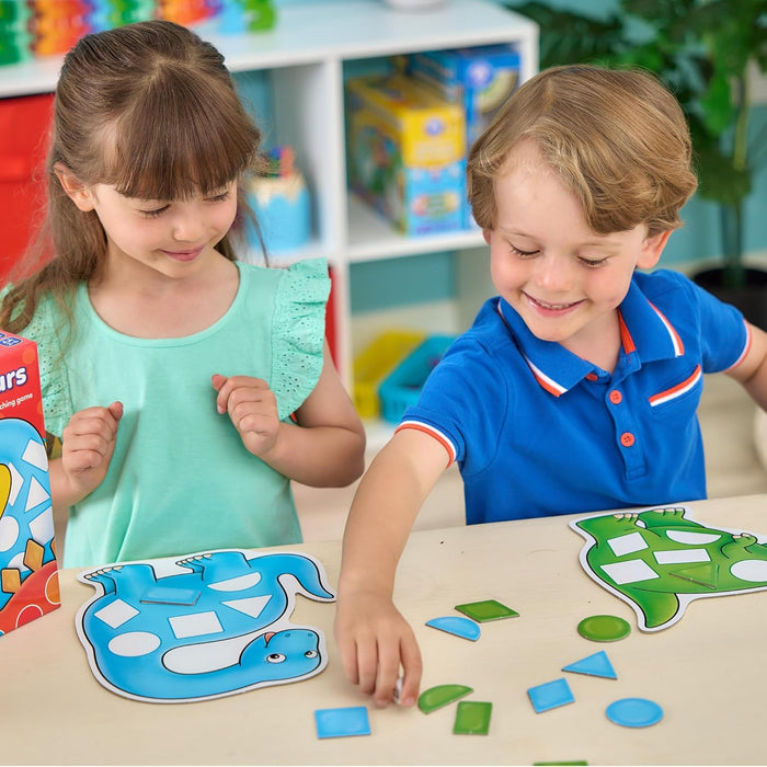 Orchard Toys Dotty Dinosaurs Game, Colour and Shape Game for Children, 2 Games in 1, Perfect for Children Age 3-6, Educational Toy Game