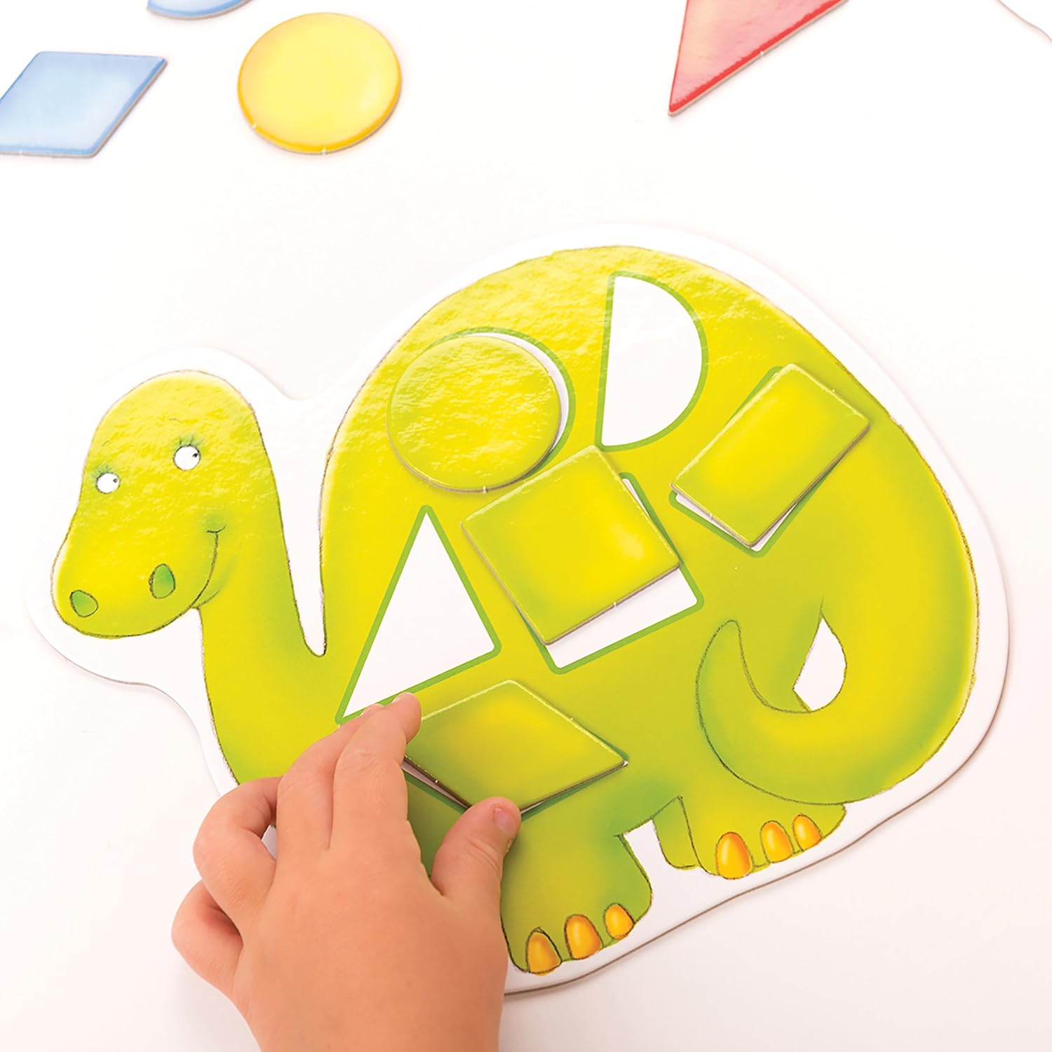 Orchard Toys Dotty Dinosaurs Game, Colour and Shape Game for Children, 2 Games in 1, Perfect for Children Age 3-6, Educational Toy Game