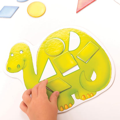 Orchard Toys Dotty Dinosaurs Game, Colour and Shape Game for Children, 2 Games in 1, Perfect for Children Age 3-6, Educational Toy Game