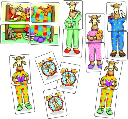 Orchard Toys Llamas in Pyjamas Mini Game, Small and Compact, Travel Game, Educational Game, Holiday Game, Perfect For Toddlers, Kids Age 3-6, Ideal Stocking Filler