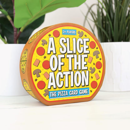 Gift Republic Slice of The Action Pizza Challenge Juego de Cartas Familiar Divertido Juego de Mesa para 2 Jugadores