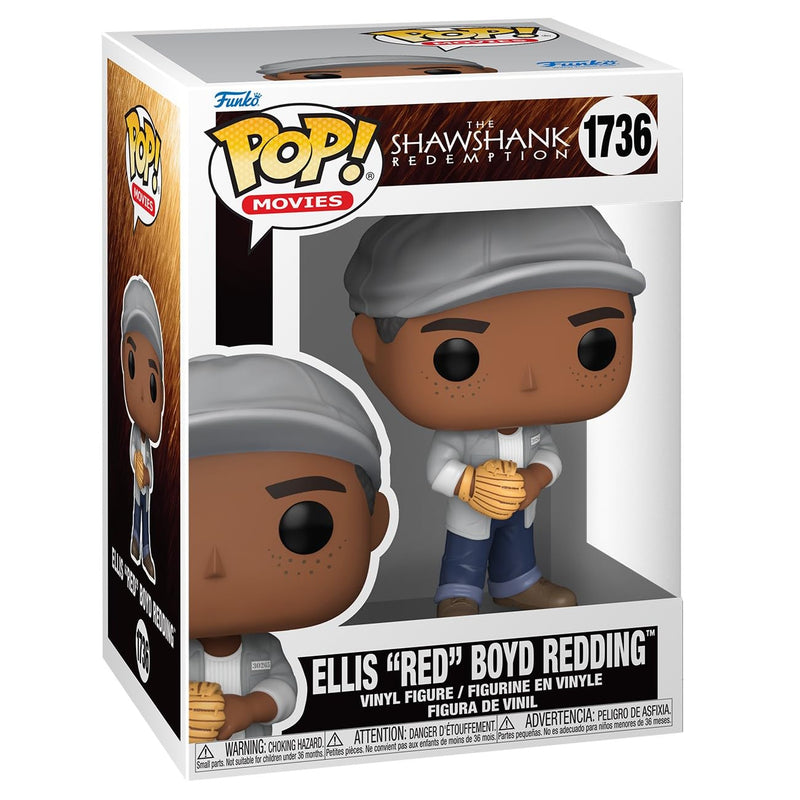 Funko POP! Movies: SR - Ellis Boyd ‘Red’ Redding 'Red' Boyd Redding - Shawshank Redemption - Collectable Vinyl Figure - Gift Idea - Official Merchandise - Toys for Kids & Adults - Movies Fans