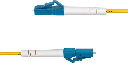 StarTech.com 3m (9.8ft) LC to LC (UPC) OS2 Single Mode Simplex Fiber Optic Cable, 9/125µm, 40G/100G, LSZH Fiber Patch Cord