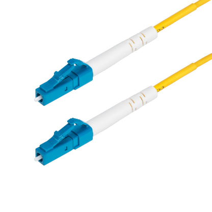 StarTech.com 3m (9.8ft) LC to LC (UPC) OS2 Single Mode Simplex Fiber Optic Cable, 9/125µm, 40G/100G, LSZH Fiber Patch Cord