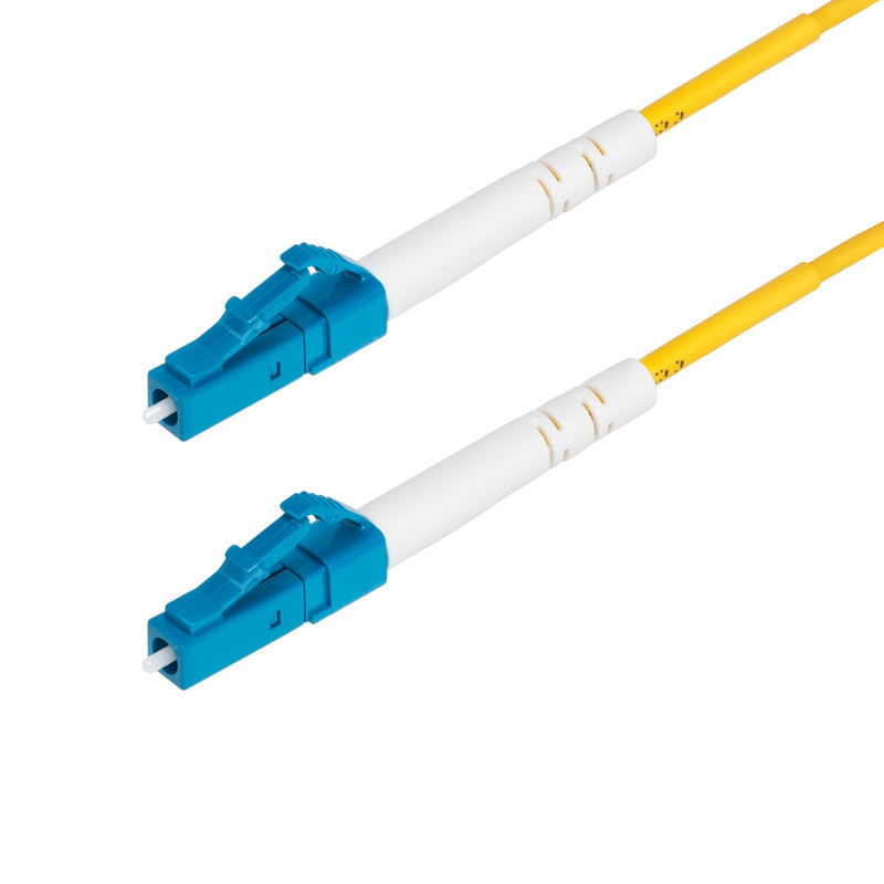 StarTech.com 3m (9.8ft) LC to LC (UPC) OS2 Single Mode Simplex Fiber Optic Cable, 9/125µm, 40G/100G, LSZH Fiber Patch Cord