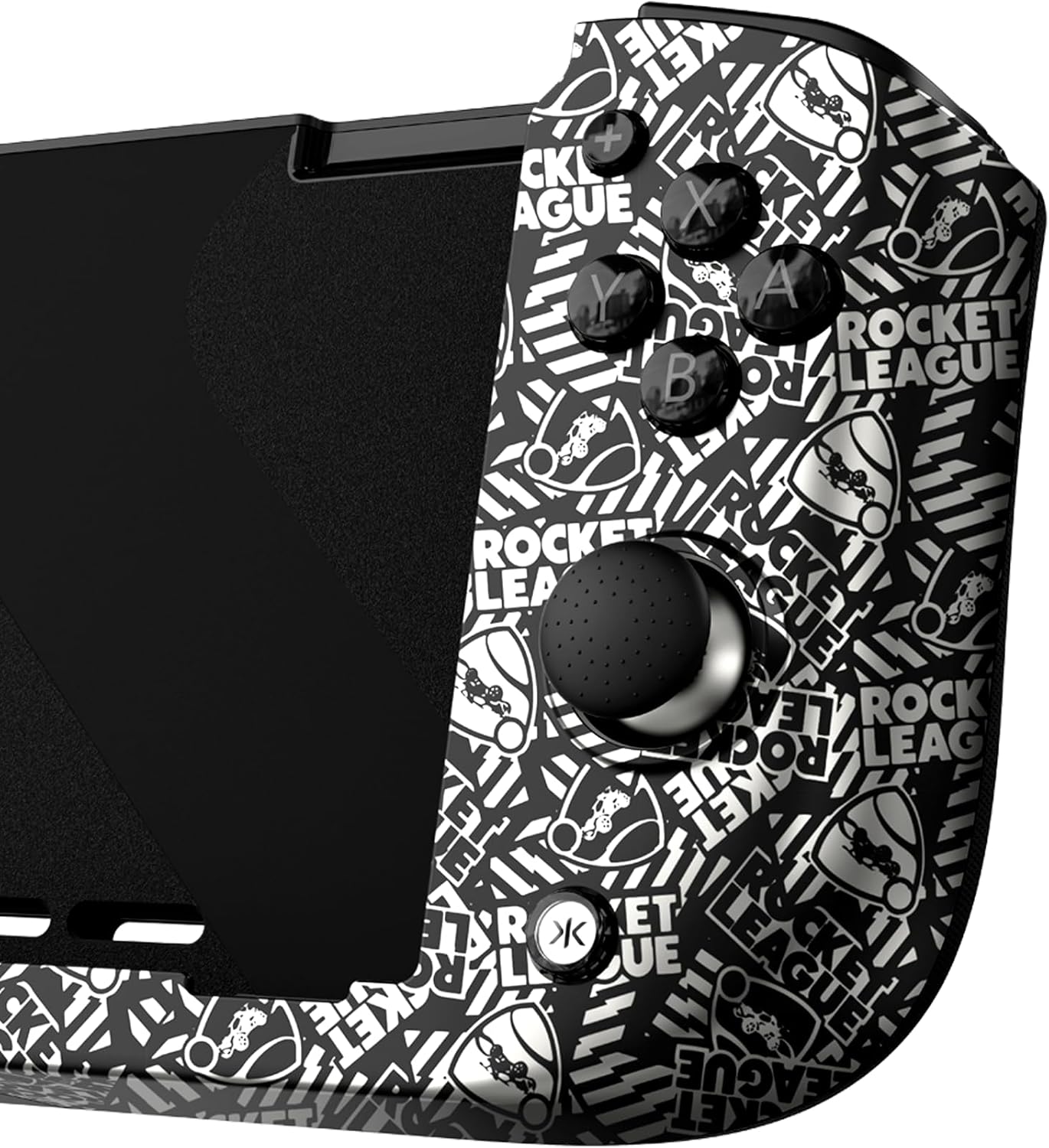 CRKD Nitro Deck - Professional Handheld Controller Deck with Zero Stick Drift for Nintendo Switch and Switch OLED (Rocket League Silver Edition