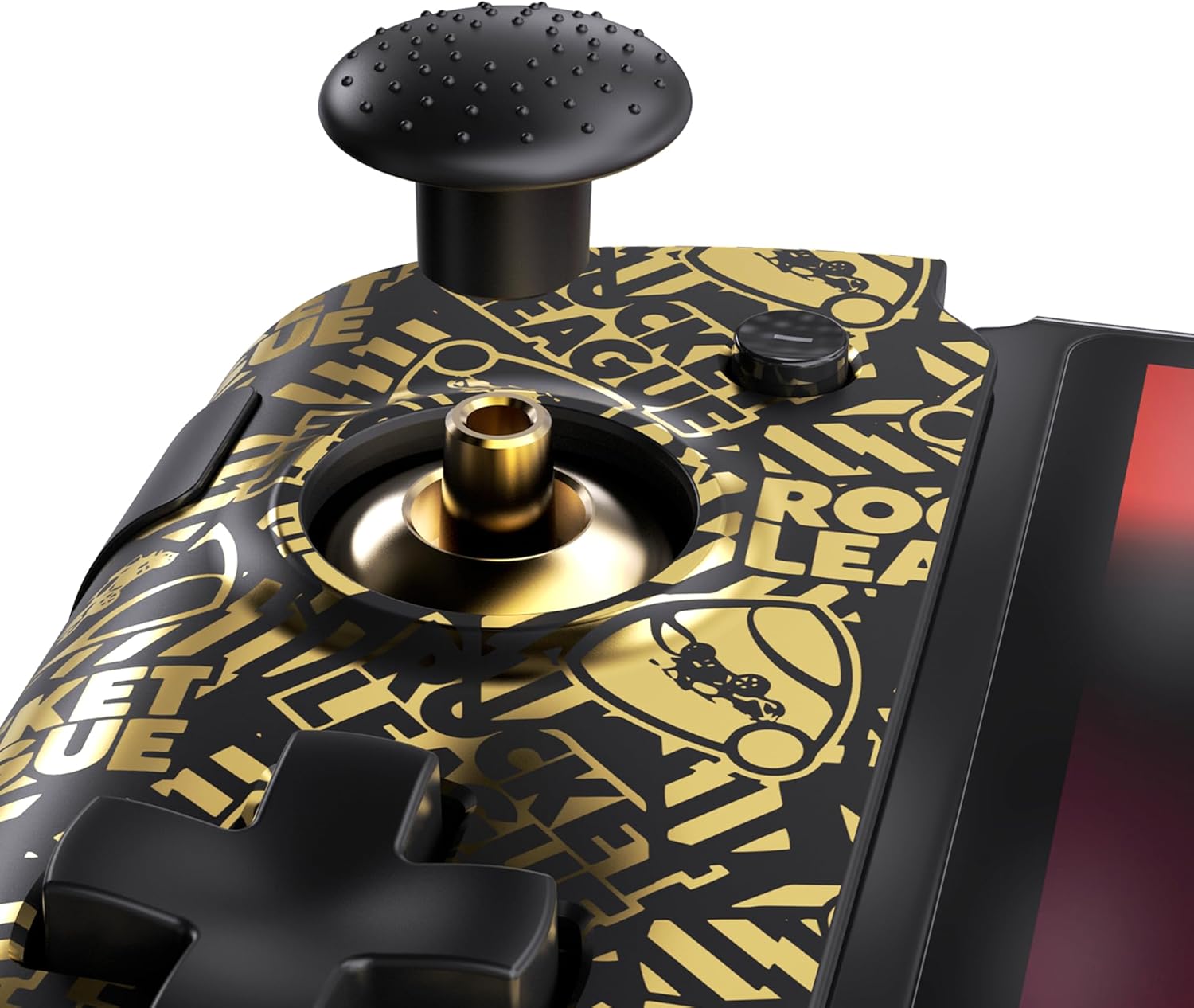 CRKD Nitro Deck+ Handheld Pro Controller for Nintendo Switch & OLED Model - TV Dockable - Programmable Sidekicks & Back Buttons - TruCollection System (Rocket League Gold Edition