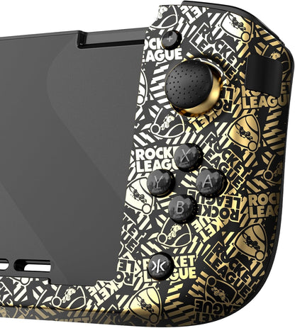 CRKD Nitro Deck+ Handheld Pro Controller for Nintendo Switch & OLED Model - TV Dockable - Programmable Sidekicks & Back Buttons - TruCollection System (Rocket League Gold Edition
