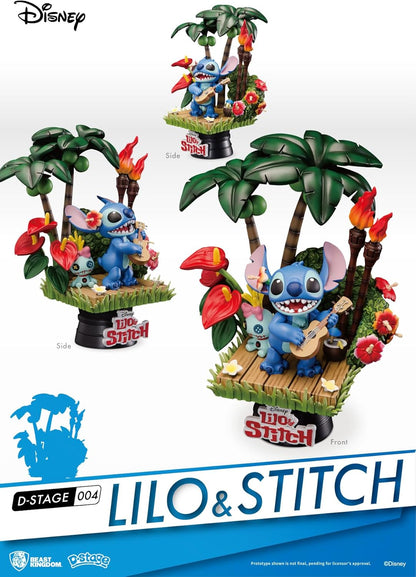 Disney diorama PVC D-Stage Stitch 14 cm