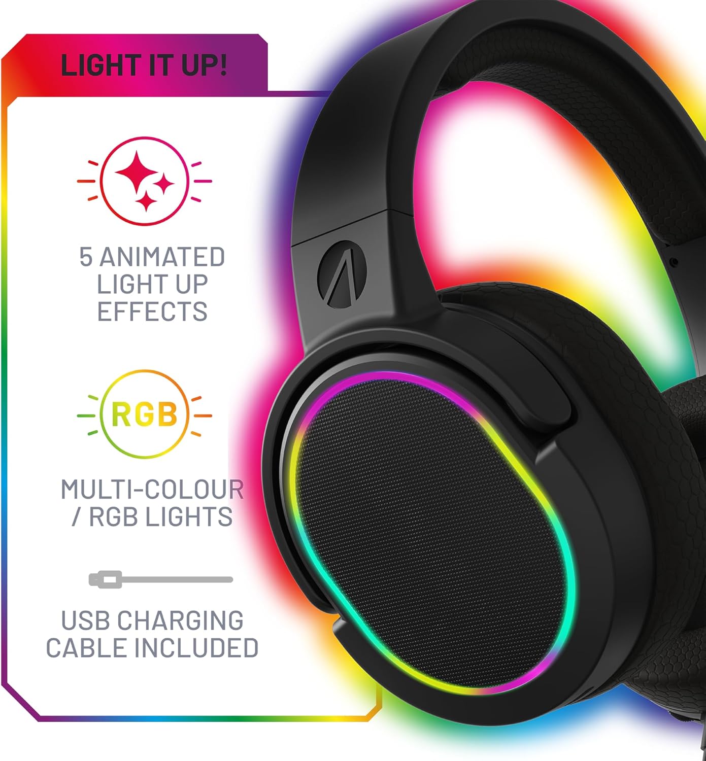 Stealth PANTHER Premium Gaming Headset For XBOX PS4/PS5 Switch PC - LED