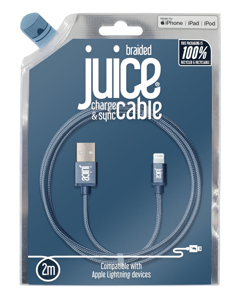 Juice 2m Apple iPhone Lightning Cable | iPhone 13, Max, Pro and Mini | iPhone12, Max, Pro and Mini | iphone 11, Pro, X, Xr | iPhone 8, 7, 6, SE | iPad –
