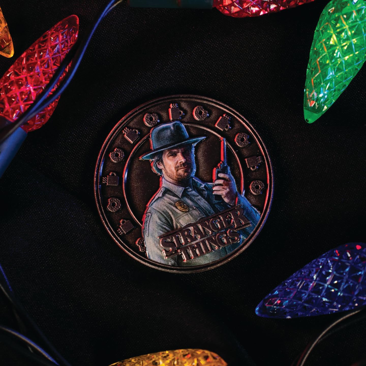 FaNaTtik Stranger Things Eleven and Hopper Collectible Coin