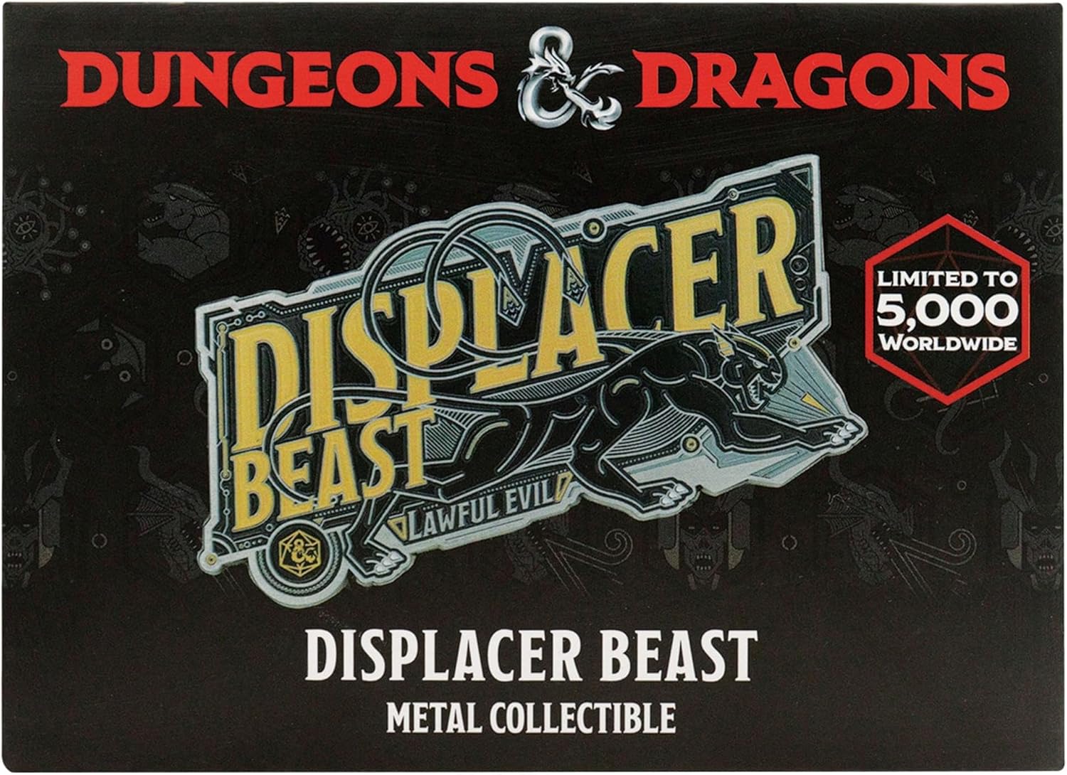 FaNaTtik Dungeons & Dragons Displacer Beast Collectible Metal Ingot
