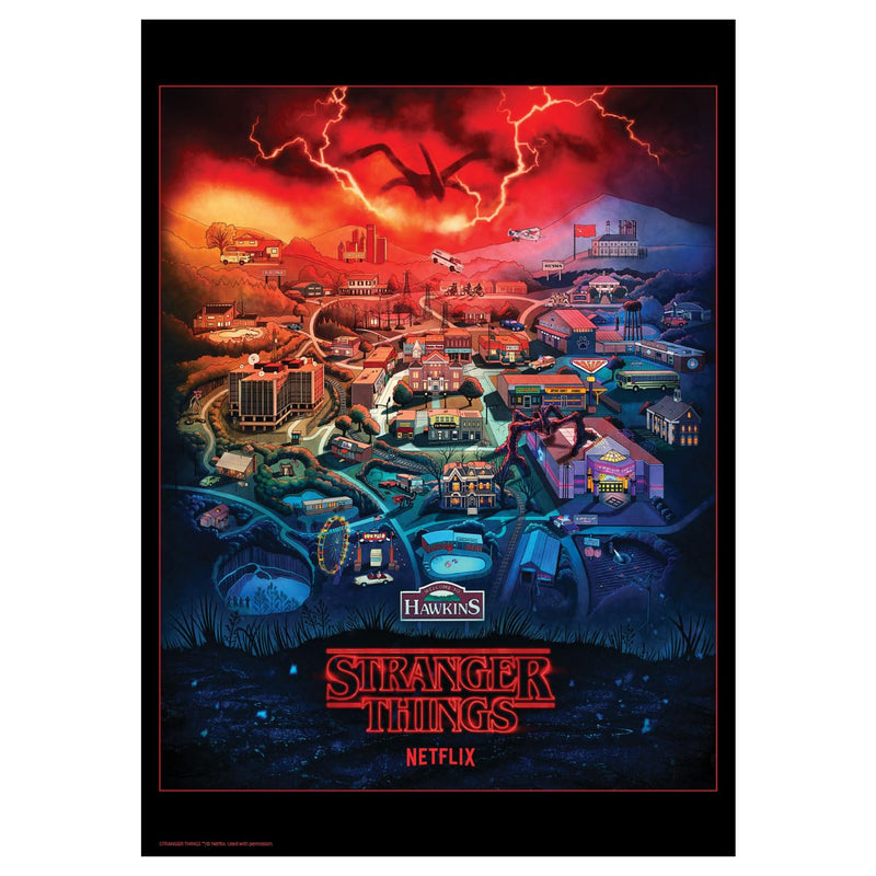 FaNaTtik Stranger Things A3 Art Print