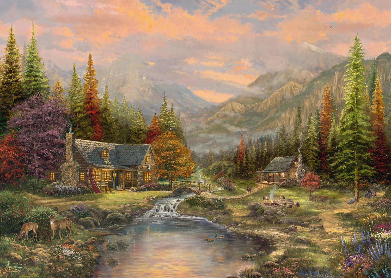 Thomas Kinkade: Sierra Paradise Wooden Puzzle (1000Pc)