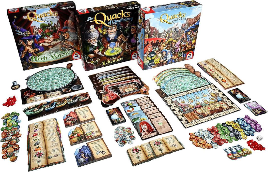 Schmidt | The Quacks of Quedlinburg: The Herb Witches | Board Game Expansion | Ages 10+ | 2-5 Players | 45+ Minutes Playing Time