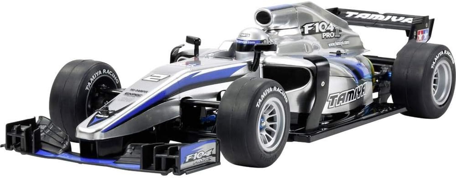 TAMIYA 742ba63d-e385-4d1c-806a-ae710c98429e F104 Pro II 58652-1:10 RC, Remote Controlled Car/Vehicle, Model Building, Kit, Hobby, Assembly, Chassis, Unvarnished