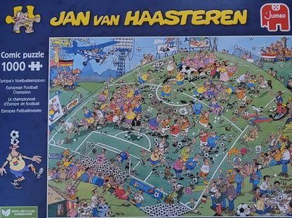 Jumbo Spiele GmbH JUM01815 Jan Van Haasteren: Voetbal EM 2024 (1000 stukjes
