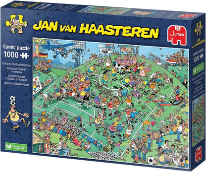 Jumbo Spiele GmbH JUM01815 Jan Van Haasteren: Voetbal EM 2024 (1000 stukjes
