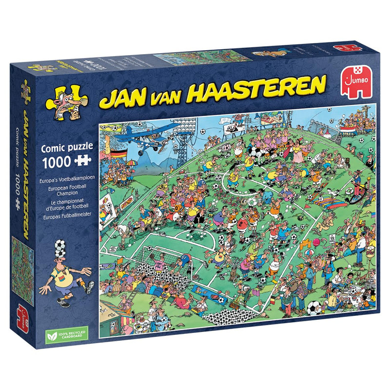 Jumbo Spiele GmbH JUM01815 Jan Van Haasteren: Voetbal EM 2024 (1000 stukjes