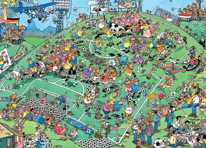 Jumbo Spiele GmbH JUM01815 Jan Van Haasteren: Voetbal EM 2024 (1000 stukjes