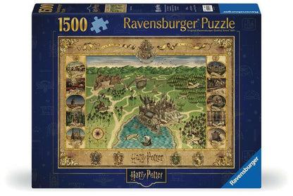 Ravensburger 12000720 - Hogwarts Map - 1500 pieces jigsaw puzzle – Puzzle for adults and kids age 14 years up, Harry Potter jigsaw, Harry Potter gifts