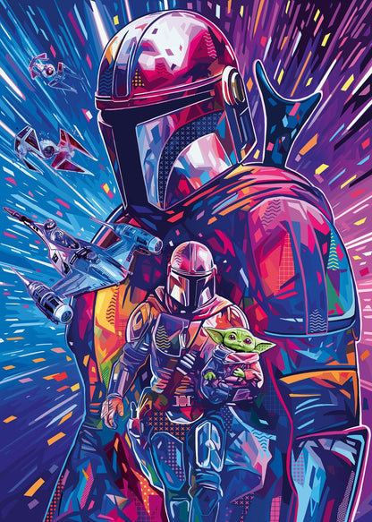 Ravensburger Star Wars Gifts - Hyperspace Collection The Mandalorian 500 Piece Jigsaw Puzzles for Adults and Kids Age 12 Years Up - Grogu Baby Yoda