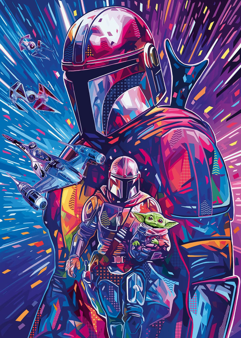 Ravensburger Star Wars Gifts - Hyperspace Collection The Mandalorian 500 Piece Jigsaw Puzzles for Adults and Kids Age 12 Years Up - Grogu Baby Yoda
