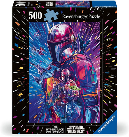 Ravensburger Star Wars Gifts - Hyperspace Collection The Mandalorian 500 Piece Jigsaw Puzzles for Adults and Kids Age 12 Years Up - Grogu Baby Yoda