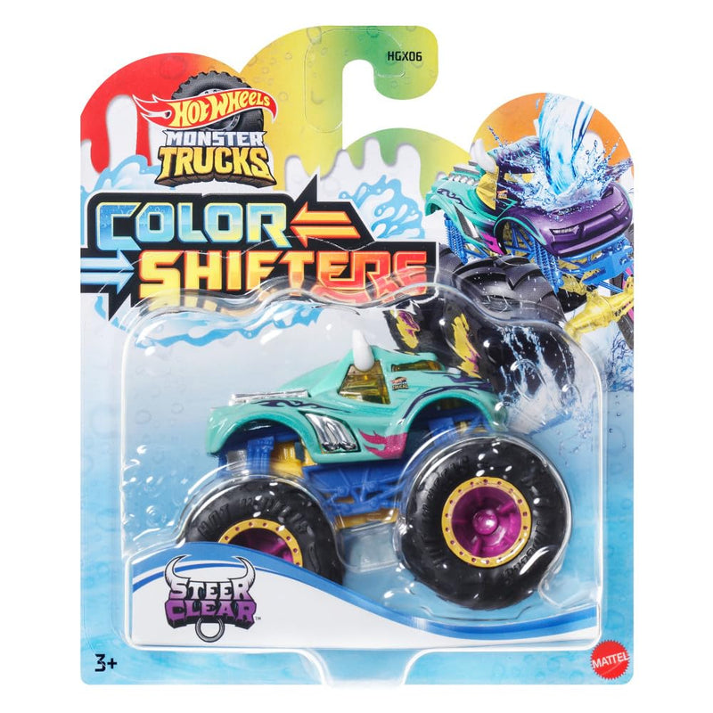 Toys - Hot Wheels - Monster Trucks Colour Shifter (Steer Cleer) /Toys