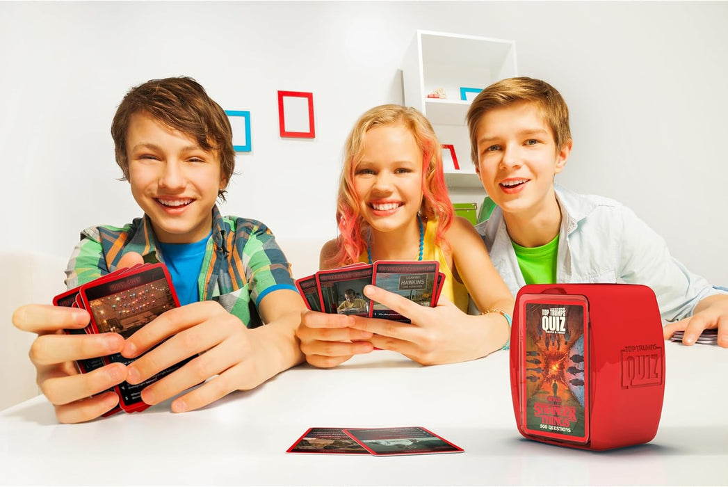 Top Trumps Stranger Things Quiz Game Travel Classic Guessing Game for 2 plus players makes a great gift for ages 15 plus