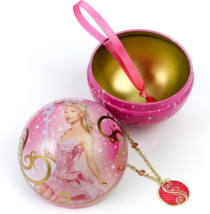 WICKED Glinda Pink Shiz University Gift Bauble with Shiz Necklace Inside