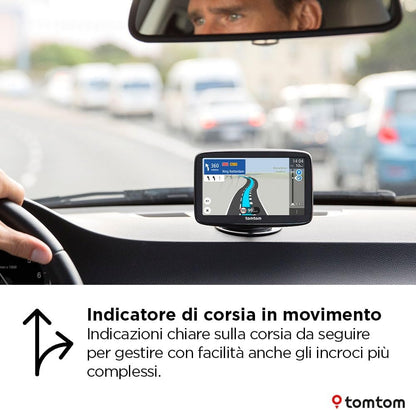 TomTom Car Sat Nav GO Classic 2nd (5 inch, with Traffic information, speed cam alert trial, Europe Map updates included, updates via WiFi, Moving Lane Guidance, integrated reversible mount)
