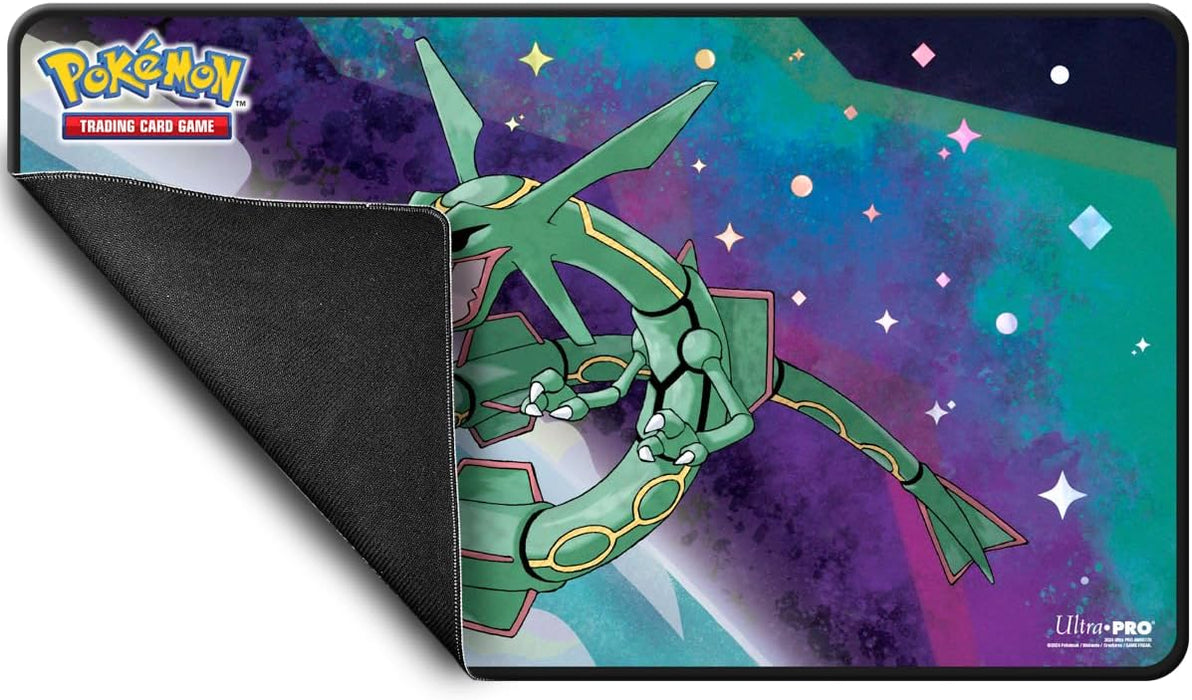 Ultra PRO - Rayquaza Legendary Pokémon 15" Foil Playmat for Playing Cards - Ideal for Pokemon Enthusiasts | Perfect Playmat Accessory for Every TCG Lover