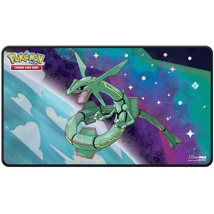 Ultra PRO - Rayquaza Legendary Pokémon 15" Foil Playmat for Playing Cards - Ideal for Pokemon Enthusiasts | Perfect Playmat Accessory for Every TCG Lover