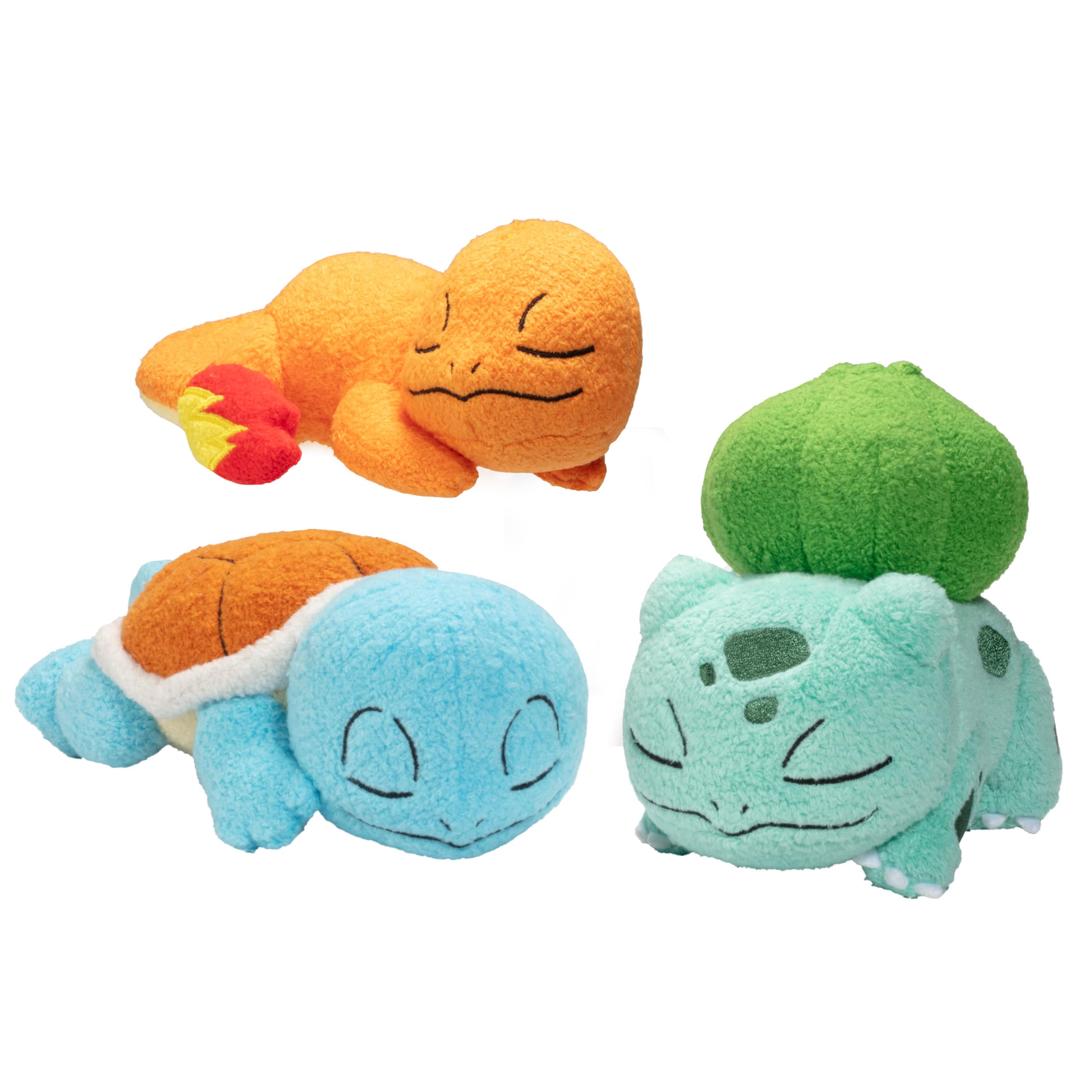 Pokemon - 5`` Sleeping Plush3 pack Bulb, Char, Squirtle plush /Toys