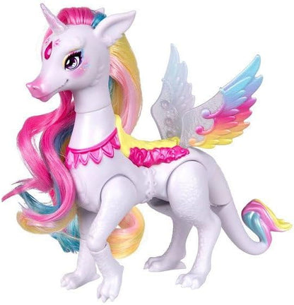 Magic Mixies - Pixlings Shimmer Reveal Unia the Dragon-corn, including Rainbow Star the Pegacorn Magical Reveal Beautiful 6.5 inch Pixling Doll and Steed Inside A Potion Bottle
