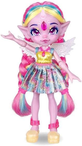 Magic Mixies - Pixlings Shimmer Reveal Unia the Dragon-corn, including Rainbow Star the Pegacorn Magical Reveal Beautiful 6.5 inch Pixling Doll and Steed Inside A Potion Bottle