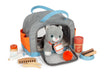 Small Foot Katze mit Tasche und Pflege-Set, 15-teiliges Haustier-Spielzeug für Kinder ab 2 Jahren, Rollenspiel für Tierpflege, 12601, Bunt