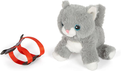 Small Foot Katze mit Tasche und Pflege-Set, 15-teiliges Haustier-Spielzeug für Kinder ab 2 Jahren, Rollenspiel für Tierpflege, 12601, Bunt