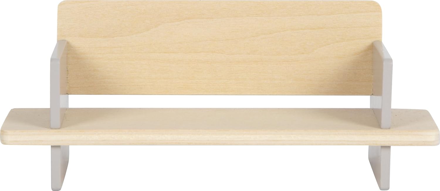 small foot poppenhuis meubels, houten woonkamer, meubelset voor het poppenhuis, voor kinderen vanaf 3 jaar, 12633