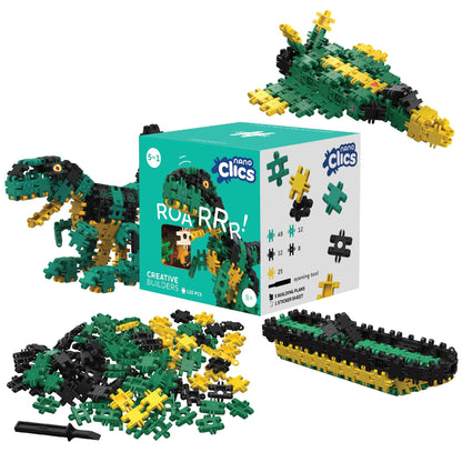 Nano Clics Creative Builders 125, Konstruktionsspielzeug für Kinder ab 8 Jahren, kreatives Lernspielzeug im 125-teiligen Set, Bausteine für Mädchen und Jungen, Montessori STEM,dauerhaftes Spielzeug