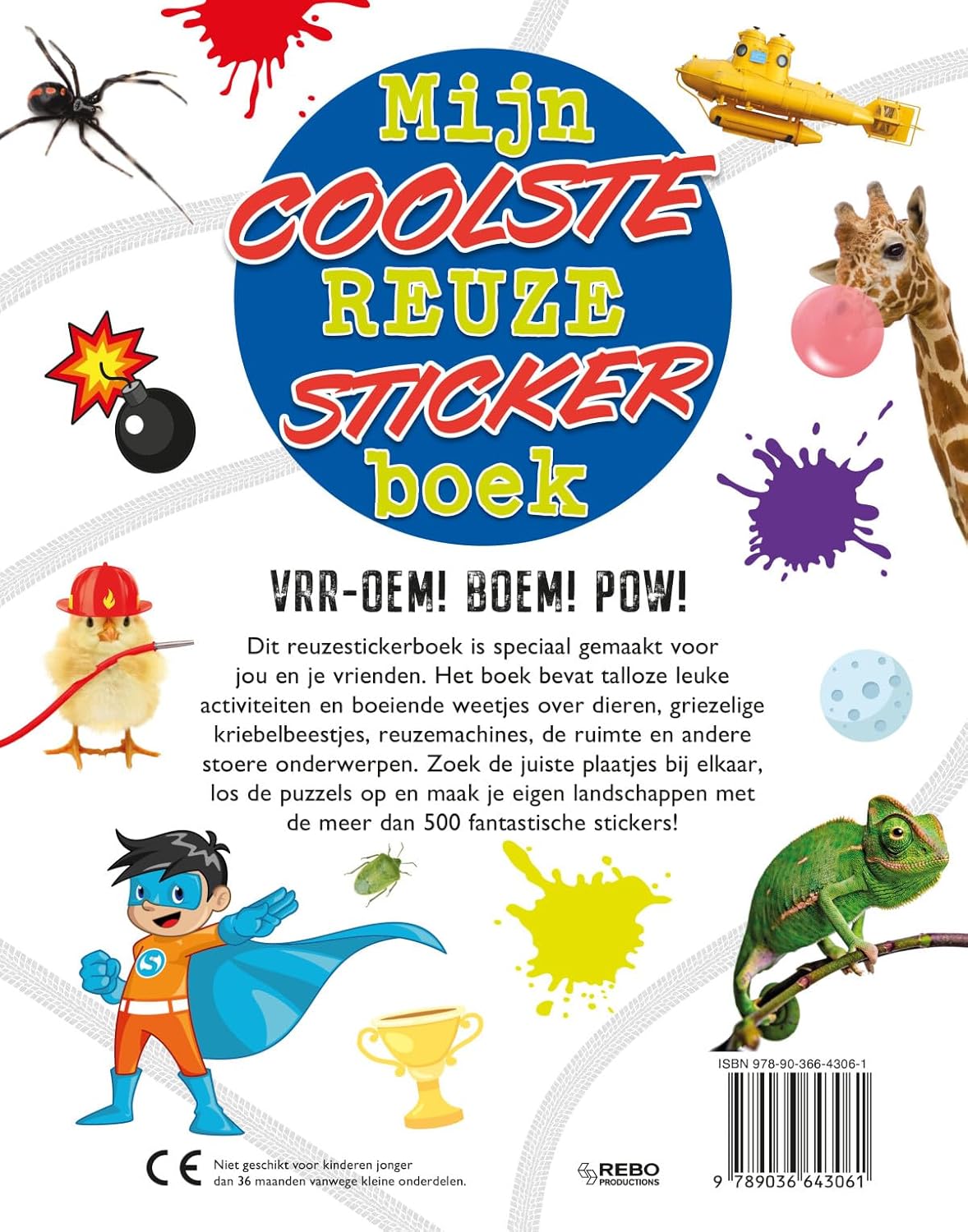 Mijn coolste reuzestickerboek - Reuzestickerboeken: Feitjes, puzzels, paren zoeken, kleuren en veel stickerpret...