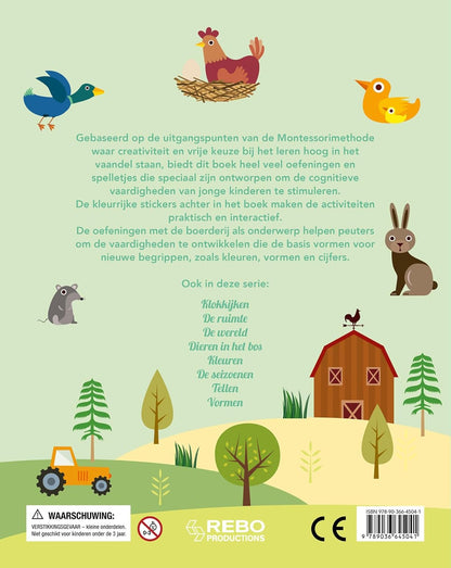 De boerderij - Mijn leukste oefenboek: De Montessorimethode: groeien door te doen