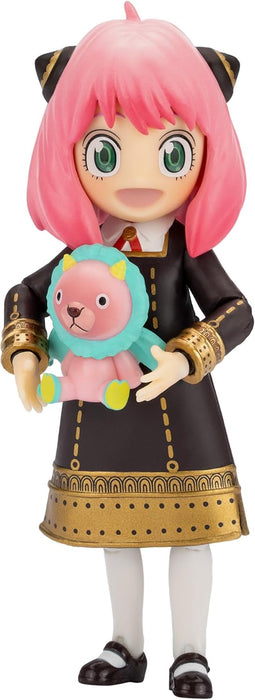 Total Anime Spy X Family Anya Forger - 6.5-Inch Scale Figure with Swappable Faceplates, Alternate Hands, Teddy Bear, and TV Set