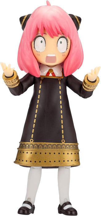 Total Anime Spy X Family Anya Forger - 6.5-Inch Scale Figure with Swappable Faceplates, Alternate Hands, Teddy Bear, and TV Set