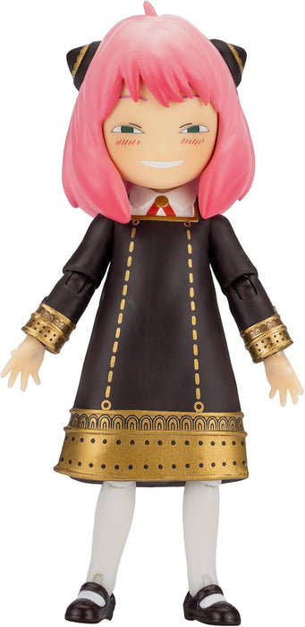 Total Anime Spy X Family Anya Forger - 6.5-Inch Scale Figure with Swappable Faceplates, Alternate Hands, Teddy Bear, and TV Set