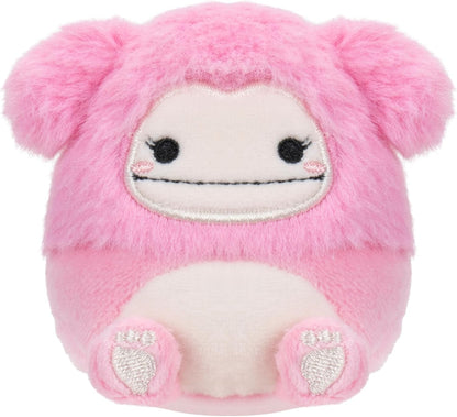 Micromallows Squishmallows Original 4-Pack – Brina Bigfoot, Chanel Cinnamon Roll, Lucia Lemur, Tenise Parrot