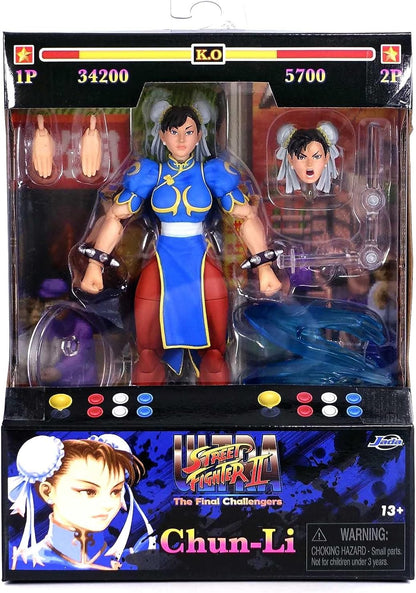 Street Fighter II 6" Chun Li Figure Action Figure, Toys for Kids and Adults
