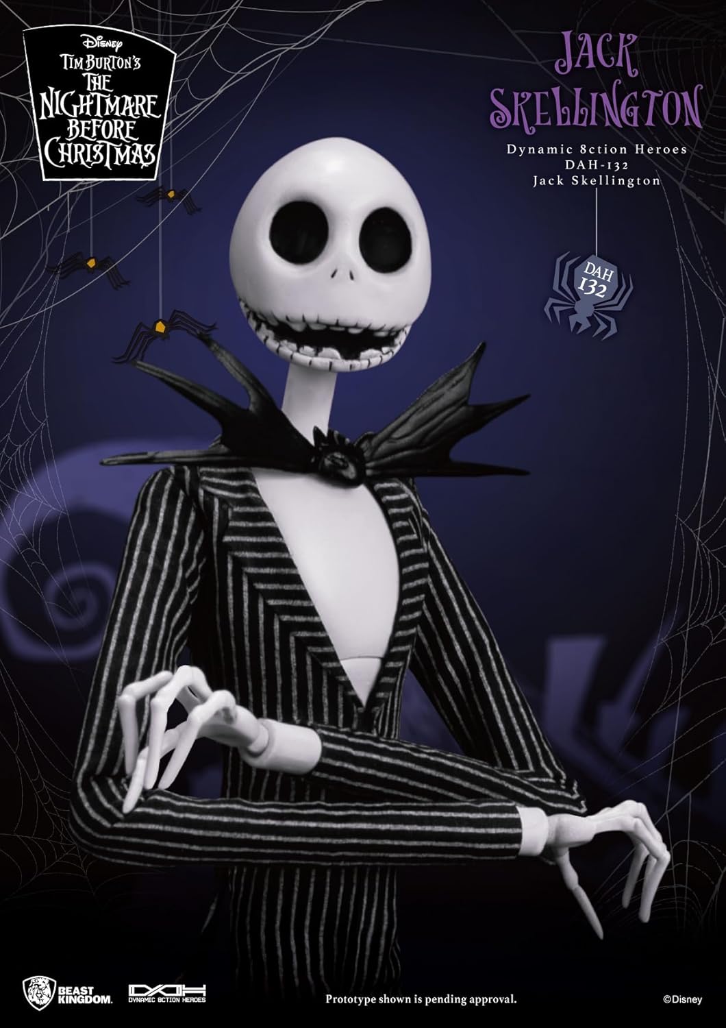 Beast Kingdom The Nightmare Before Christmas: Jack Skellington DAH-132 Dynamic 8-ction Heroes Action Figure
